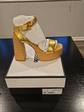 NWB! Dolly Verona Platform Raffia 6